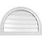 Ekena Millwork Round Top Surface Mount PVC Gable Vent: Functional, w/ 2"W x 1-1/2"P Brickmould Frame, 26"W x 18"H GVPRT26X1802SF - alternate 1
